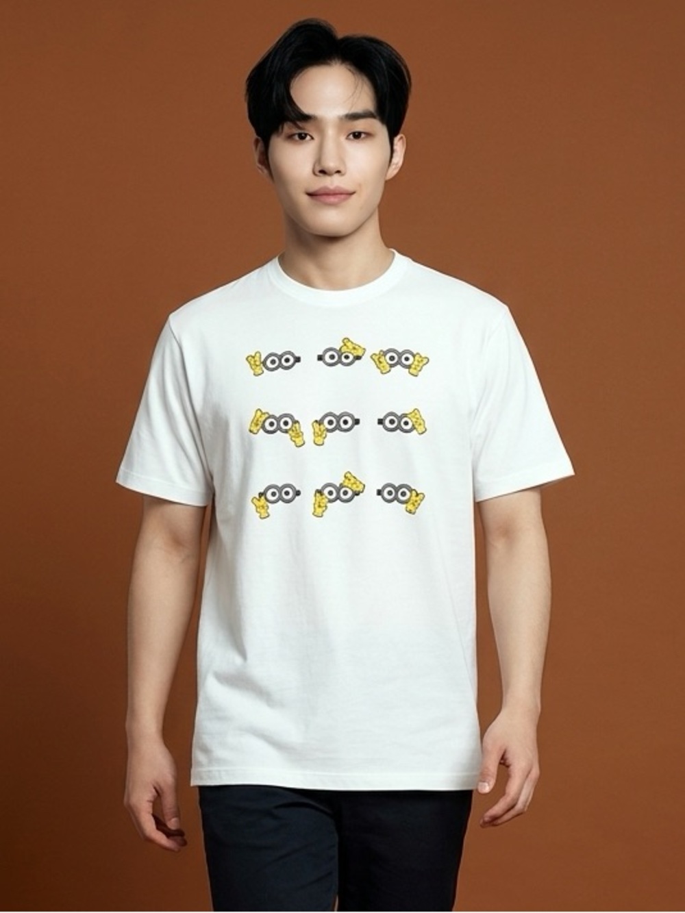 NWT BTS x Despicable Me White Short Sleeve Graphic Minions Tee Shirt - Size XXL